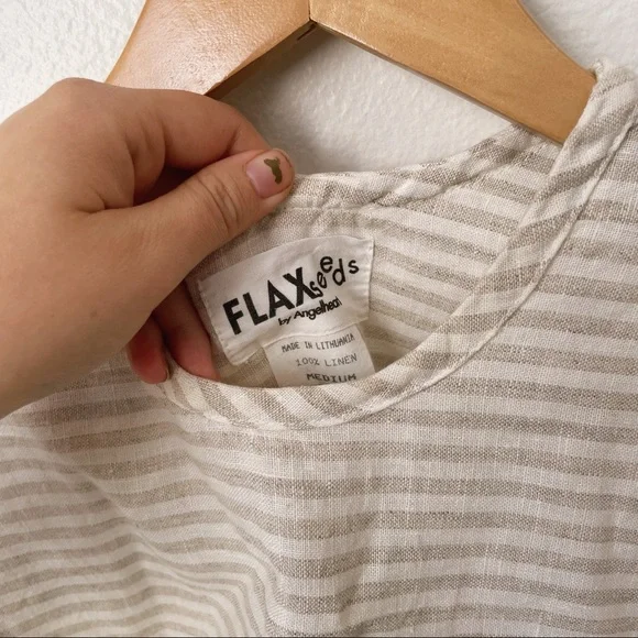 FLAXseeds by Anglehart Linen Tee - Picture 2 of 5